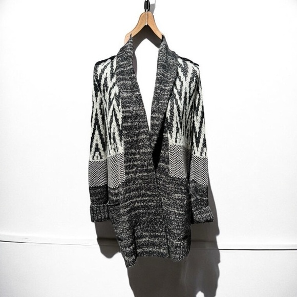 🌻Lucky Brand Stargazer Long Wool Blend Cardigan Sweater Size Small - Picture 4 of 13